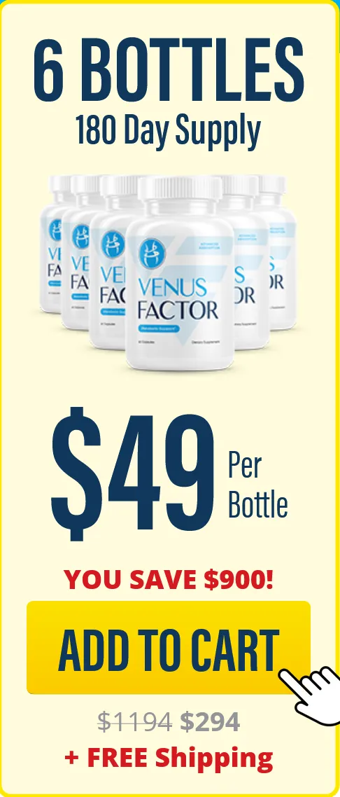 Venus Factor 6 bottle deal USA 180 day supply metabolic support free shipping