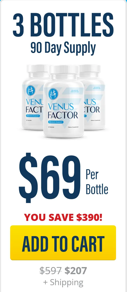 Venus Factor 3 bottle discount USA 90 day supply metabolic support pricing